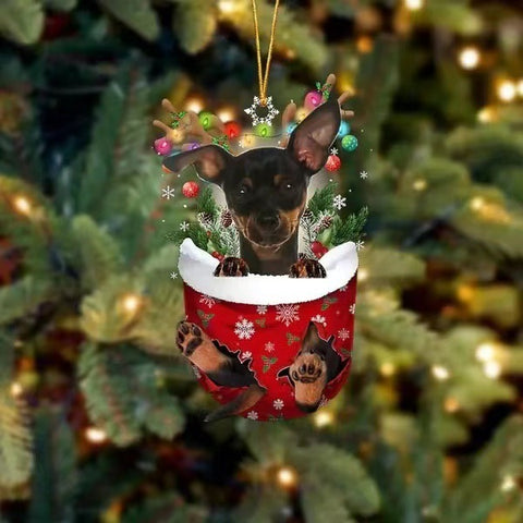 Christmas Tree Socks Dog Pendant Decoration Holiday Gift