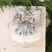 Mirror Bow Christmas Tree Decoration