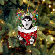 Christmas Tree Socks Dog Pendant Decoration Holiday Gift