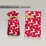 Christmas Gift Ribbon Drawstring Wrap Candy Bag