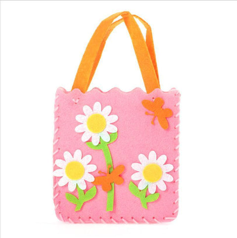 Children's Handmade Bag Non-woven DIY Cartoon Three-dimensional Production Environmental Protection Materials