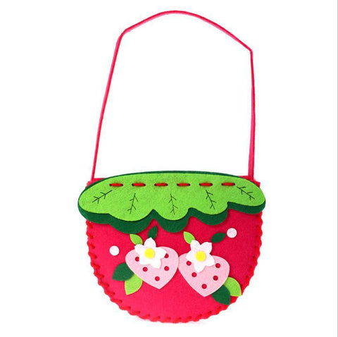 Children's Handmade Bag Non-woven DIY Cartoon Three-dimensional Production Environmental Protection Materials