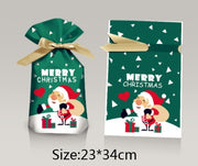 Christmas Gift Ribbon Drawstring Wrap Candy Bag